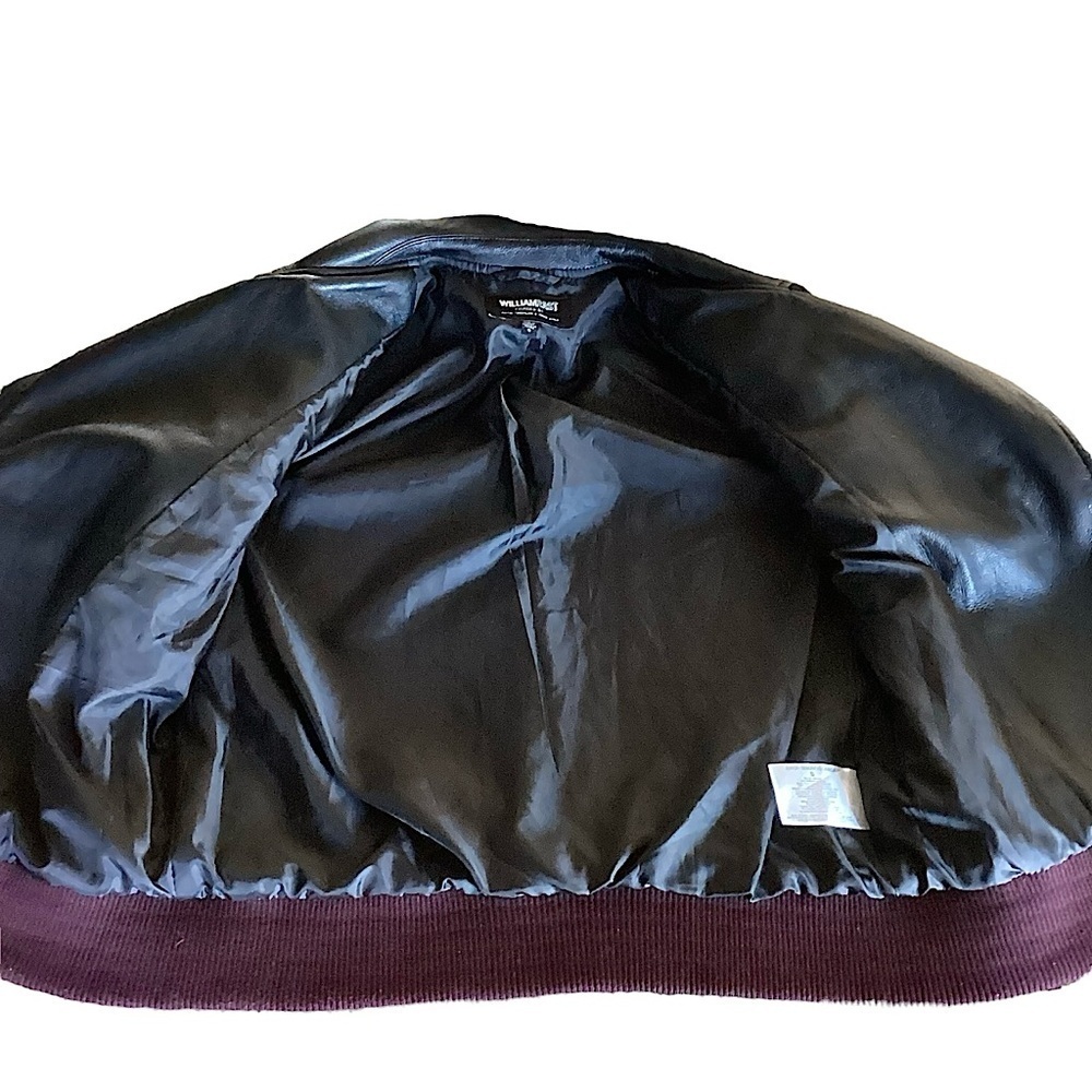 William Rast Noelie Varsity Moto Jacket Black Faux Fur & Leather Oversized Small - Picture 11 of 16